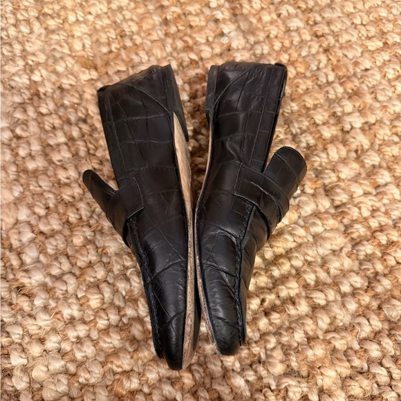 Jamie Haller Black Croc Penny Loafers, size 40 (9/9.5), very good condition - Picture 8 of 14